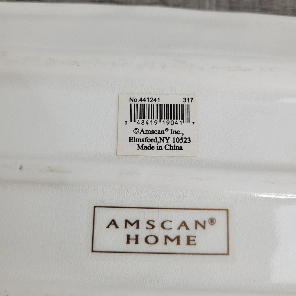 Amscan Home Serving Tray‎ Decorative Fruit Handles Table Decor Centerpiece